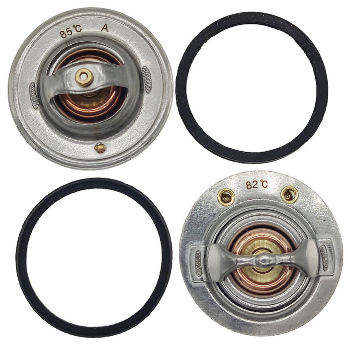 DURAFORCE 185 & 180 Degree Thermostat Front & Rear Kit Pair Fit for GM Pickup Duramax