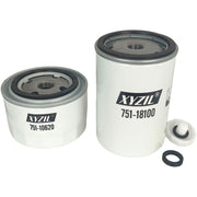 DURAFORCE Fuel Filter Oil Filter Kit 751-10620 751-18100 Fit for Onan LPW Alpha LPWT LPWS