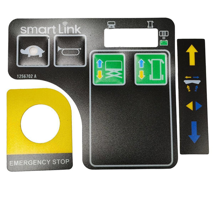 DURAFORCE 1256702GT Platform Control Panel Decal Control Box Overlay Decal Touchpad