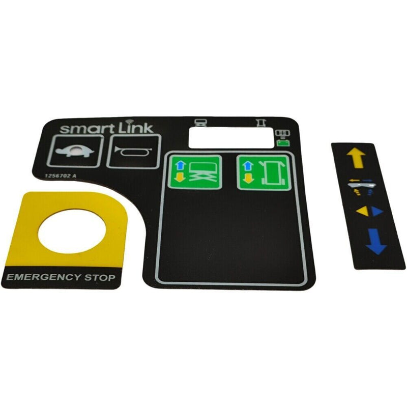 DURAFORCE 1256702GT Platform Control Panel Decal Control Box Overlay Decal Touchpad