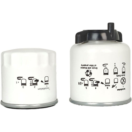 DURAFORCE 6671057 6667352 Oil Fuel Filter Kit Fit for Bobcat 453 463 MT50 MT52 MT55 MT85
