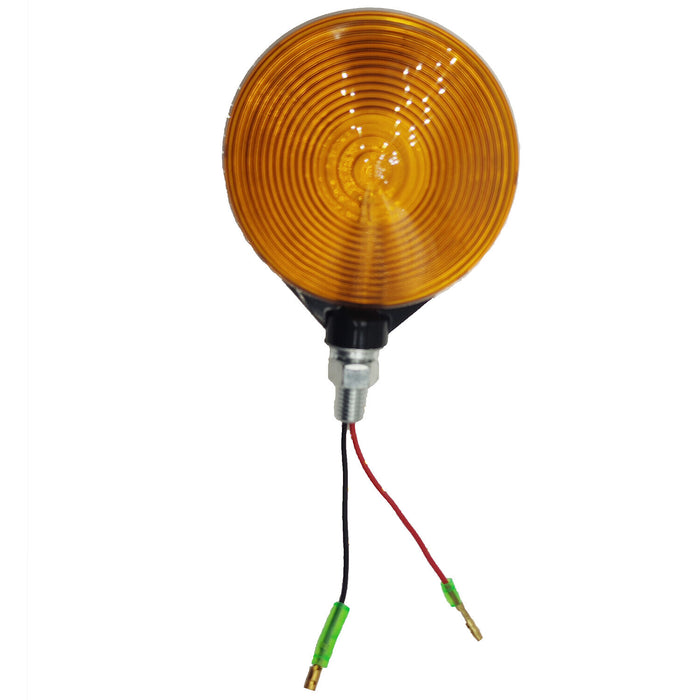 DURAFORCE 2 PCS Amber Round Side Marker Light Lamp Dual Face Turn Signal for Tractor