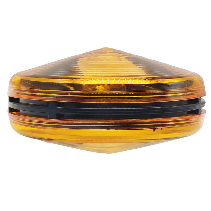 DURAFORCE 2 PCS Amber Round Side Marker Light Lamp Dual Face Turn Signal for Tractor