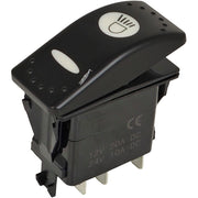 DURAFORCE 701/60000 Work Light Rocker Switch for JCB 1400B 1550B 1600B 1700B 214 12V 4 PIN