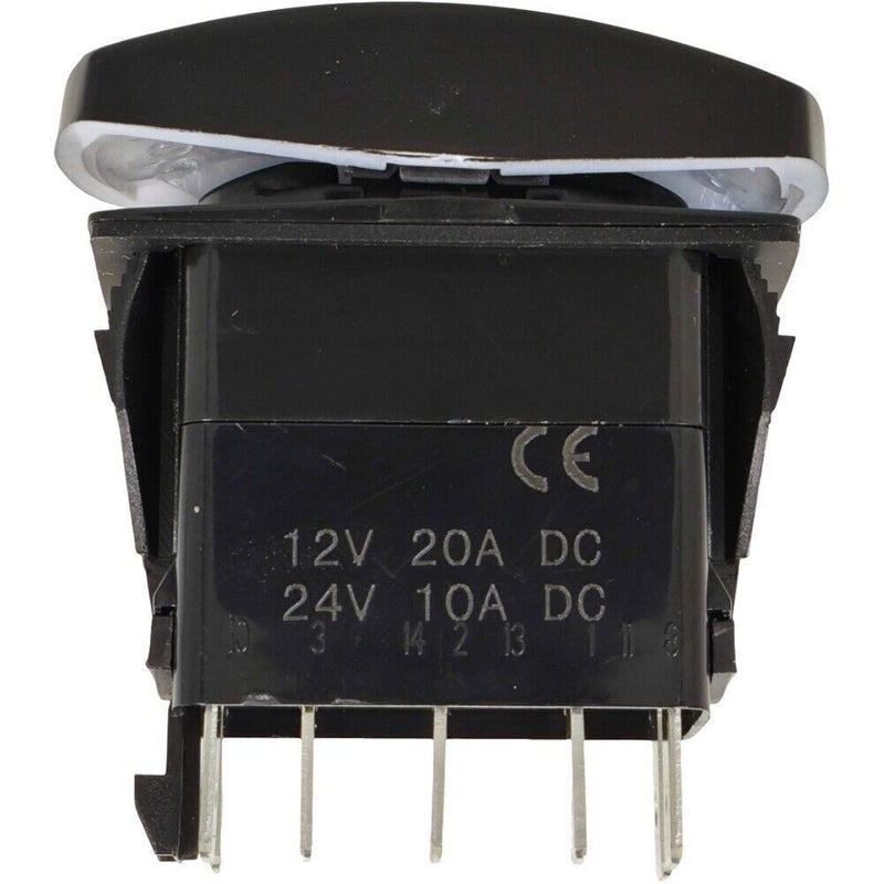 DURAFORCE 263-5419 Two Pole Speed Auxiliary Rocker Switch for Caterpillar 226D 232D 236D