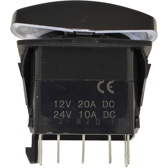 DURAFORCE 263-5419 Two Pole Speed Auxiliary Rocker Switch for Caterpillar 226D 232D 236D