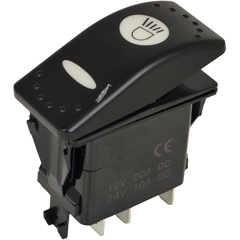DURAFORCE 701/60000 Work Light Rocker Switch for JCB 215 216 217 3C 3CX 3D 12V 4 PIN