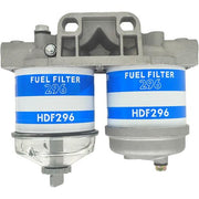 DURAFORCE Dual Fuel Filter Glass Bowl 81866599 Fit for Ford John Deere Massey Ferguson