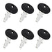 DURAFORCE 6Pcs TX10998 Ignition Switch Key Fit Long Tractor 260 350 2360 2460 2510 2610