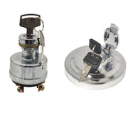 DURAFORCE Excavator Ignition Switch & Fuel Cap for Hitachi John Deere AT321249 EX200-1