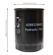 DURAFORCE Spin-On Hydraulic Filter for 67955-37710 Kubota Tractor B1410 B1700DT B1700E