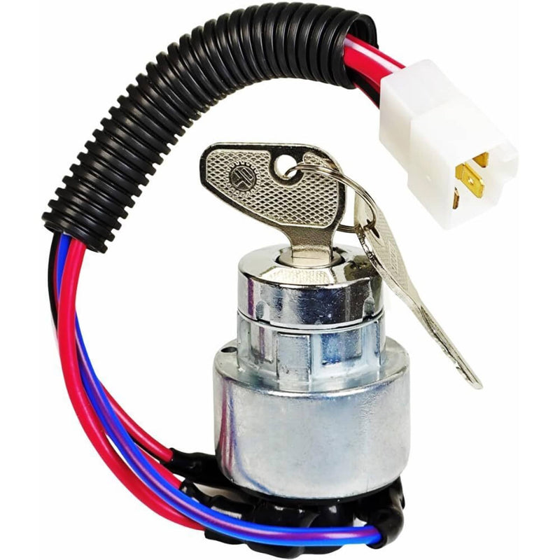 DURAFORCE Ignition Switch TC020-31822 w/ 2 Keys for Kubota L3400 L3700 L3800 L4300 L4400