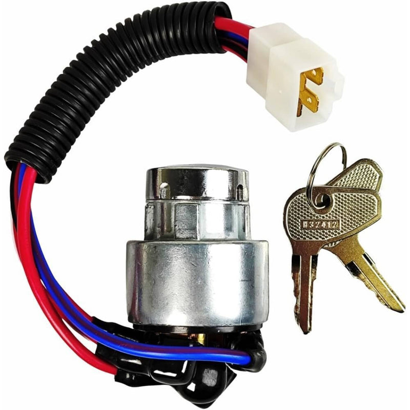 DURAFORCE Ignition Switch TC020-31822 w/ 2 Keys for Kubota L3400 L3700 L3800 L4300 L4400