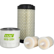 DURAFORCE Engine Oil Fuel Air Filter Kit Fit for Kubota ZD28 BX2200 BX2660 Tractor