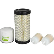 DURAFORCE Engine Oil Fuel Air Filter Kit Fit for Kubota ZD28 BX2200 BX2660 Tractor