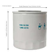 DURAFORCE 2X Fuel Filter P550049 Fit for Donaldson ME016823 ME016872 Spin-On