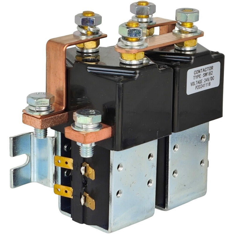 DURAFORCE 24V 200A SW182 Reversing Contactor Solenoid Fit for Albright SW102B-1 SW182-4