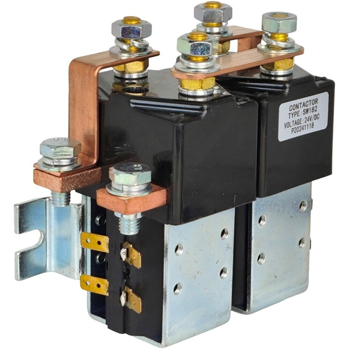DURAFORCE 24V 200A SW182 Reversing Contactor Solenoid Fit for Albright SW102B-1 SW182-4