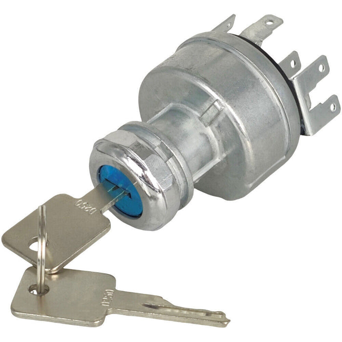 DURAFORCE Ignition Switch w/ 2 Keys 1652306C91 for International Truck 4000 / 8000 Series