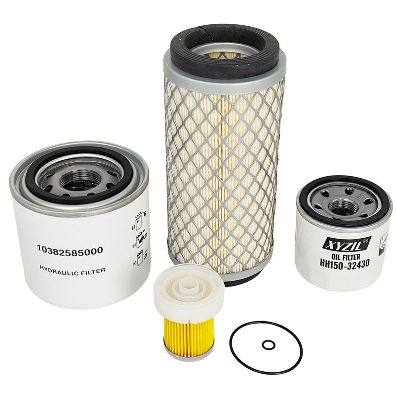 DURAFORCE Filter Kit Fit for Mahindra Tractor Max 26 XL 2415 2516 HST Gear w/ 1.3L Engine