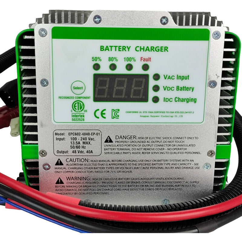 DURAFORCE 48V 30A Battery Charger Fit for Genie GS-3268 DC GS-3369 DC GS-4069 DC Z-30/20N