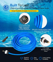 DURAFORCE 60ft 99958903-DIY Cable 2 Wire for Dolphin Maytronics Pool Cleaner S200 Active20