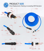 DURAFORCE 60ft 99958903-DIY Cable 2 Wire for Dolphin Maytronics Pool Cleaner S200 Active20