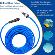 DURAFORCE 60ft 99958903-DIY Cable 2 Wire for Dolphin Maytronics Pool Cleaner S200 Active20