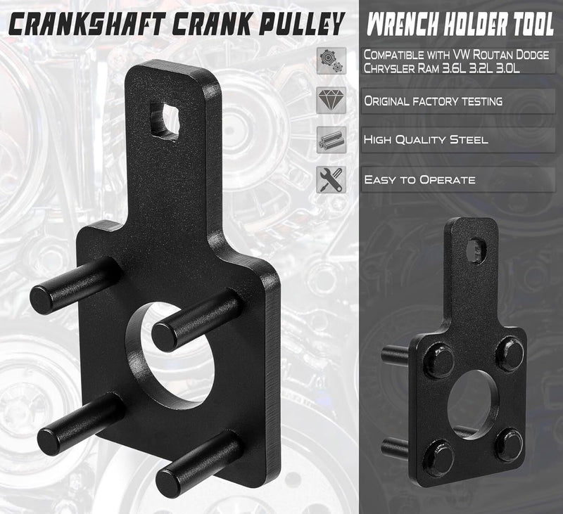 DURAFORCE For crankshaft Pulley Crankshaft Vibration Harmonic Damper Holder Tool 10198A