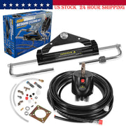 DURAFORCE Boat Hydraulic Steering System Kit Marine Outboard Steering 150HP Outboard