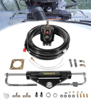DURAFORCE Boat Hydraulic Steering System Kit Marine Outboard Steering 150HP Outboard