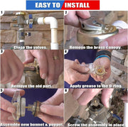 DURAFORCE 905-211 1/2"-3/4" Bonnet & Poppet Assembly Repair Kit for Febco PVB FRK 765-BP