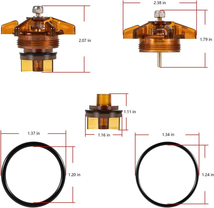 DURAFORCE 905-211 1/2"-3/4" Bonnet & Poppet Assembly Repair Kit for Febco PVB FRK 765-BP