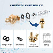 DURAFORCE Pressure Washer Chemical Soap Injector Kit for Briggs Stratton 190593GS 190635GS
