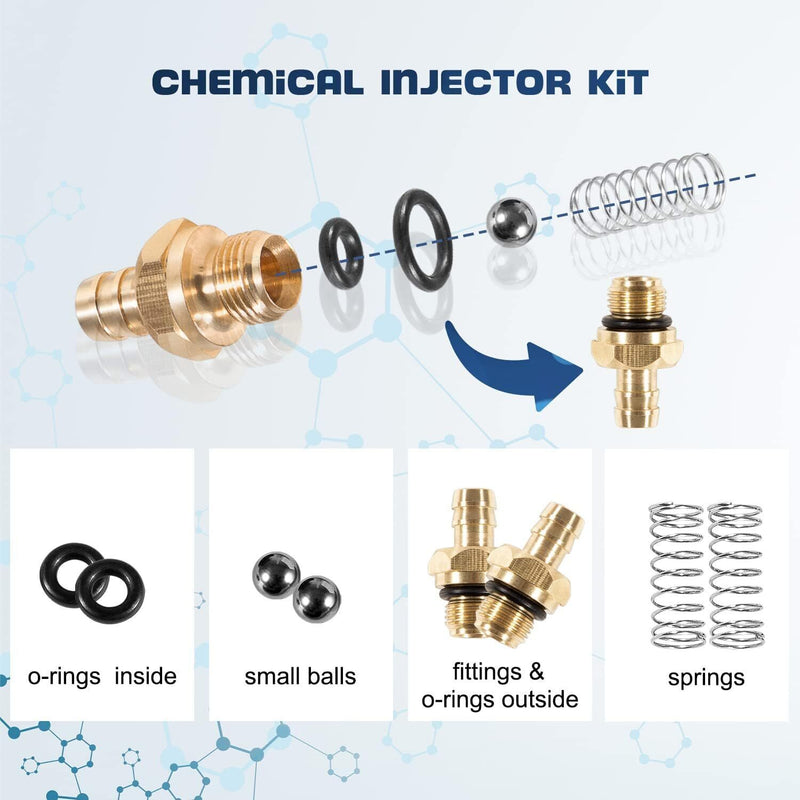 DURAFORCE Pressure Washer Chemical Soap Injector Kit for Briggs Stratton 190593GS 190635GS