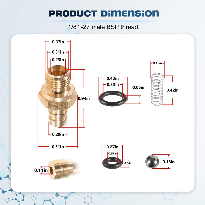 DURAFORCE Pressure Washer Chemical Soap Injector Kit for Briggs Stratton 190593GS 190635GS