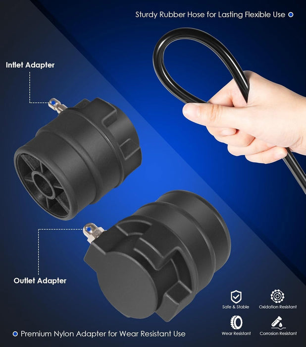 DURAFORCE 69910 14 Piece Turbo Air System Test Kit w/ Smoke Adapter 6 Pair Stepped Adapter