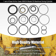 DURAFORCE Seal Kit for Case 580CK Model 33 Loader Bucket Tilt w/Snap in OR Press in wiper
