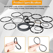 DURAFORCE Seal Kit for Case 580CK Model 33 Loader Bucket Tilt w/Snap in OR Press in wiper