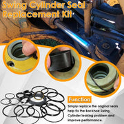 DURAFORCE Seal Kit for Case 580CK Model 33 Loader Bucket Tilt w/Snap in OR Press in wiper