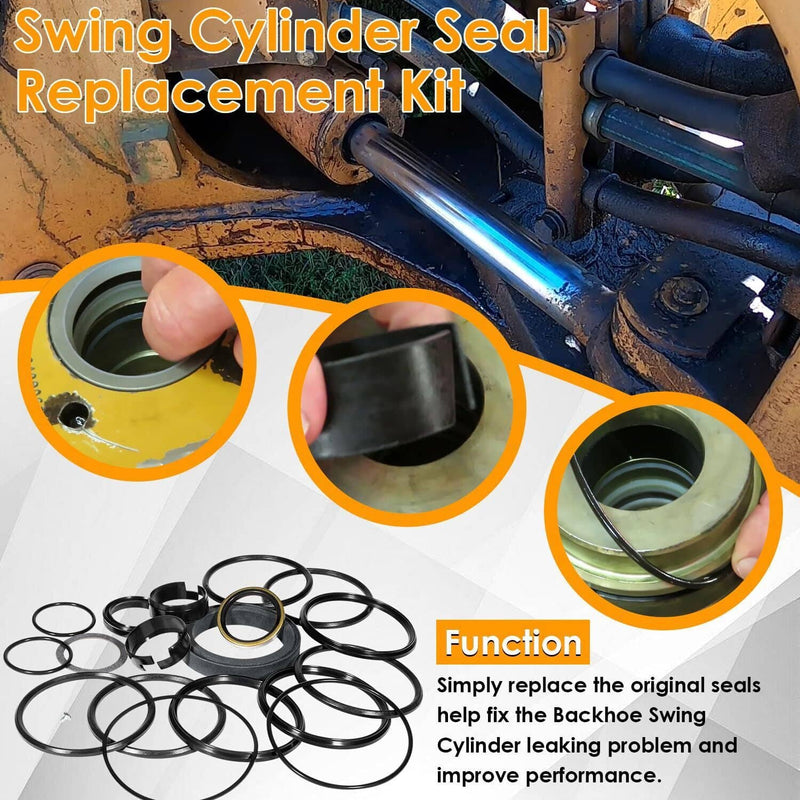 DURAFORCE Seal Kit for Case 580CK Model 33 Loader Bucket Tilt w/Snap in OR Press in wiper
