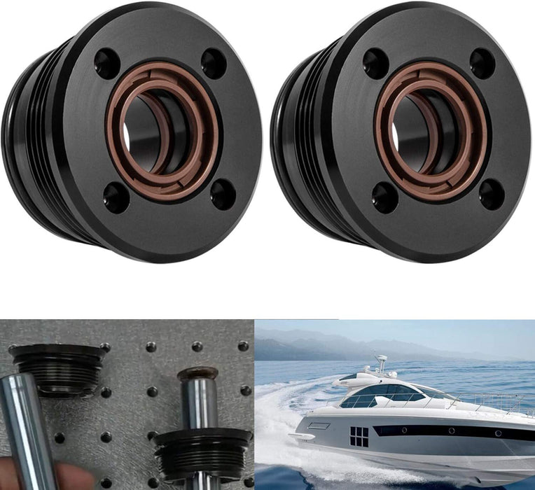 DURAFORCE 2Pcs Trim Tilt Cylinder RAM End Cap Rebuild/Repair Kit for Volvo Penta 290 DP SP