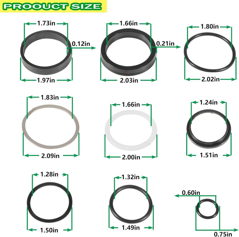 DURAFORCE AE43288 Hydraulic Gate Cylinder Seal Kit for John Deere 430 530 Round Baler