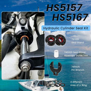 DURAFORCE HS5157/HS5167 Hydraulic Steering Cylinder Seal Kit with Pin Wrench for Seastar