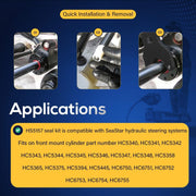 DURAFORCE HS5157/HS5167 Hydraulic Steering Cylinder Seal Kit with Pin Wrench for Seastar