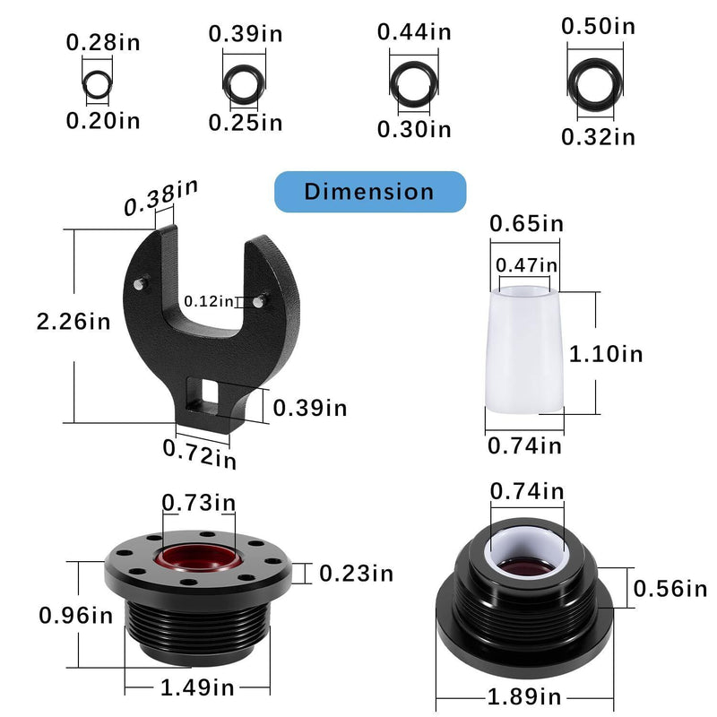DURAFORCE HS5157/HS5167 Hydraulic Steering Cylinder Seal Kit with Pin Wrench for Seastar