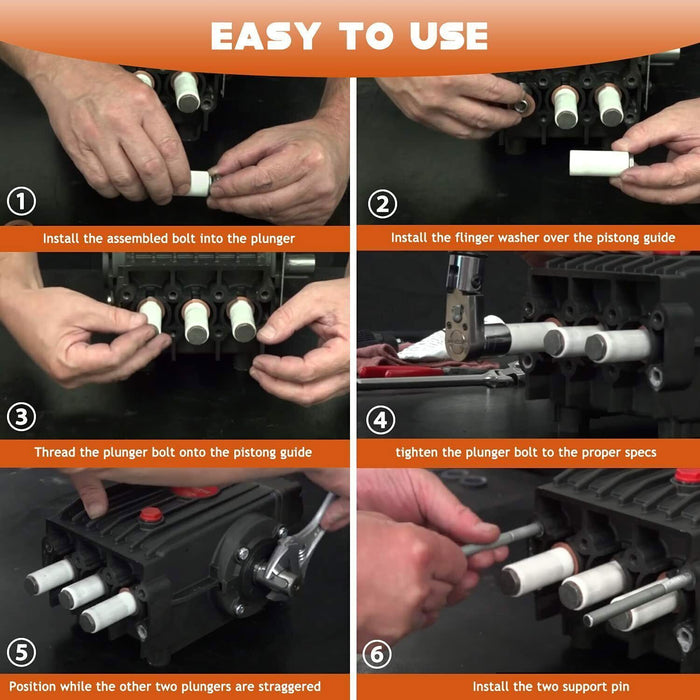 DURAFORCE 1PCS General Pump Piston Replace Ceramic 15mm 51040009 for TP Pumps (15x25x9 mm)