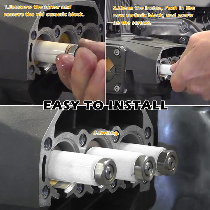 DURAFORCE 1PCS General Pump Piston Replace Ceramic 15mm 51040009 for TP Pumps (15x25x9 mm)