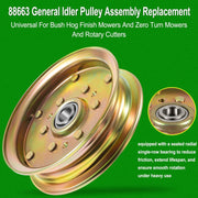 DURAFORCE 88663 Finish Mower Idler Pulley for Bush Hog 5-3/4" Diameter & Zero Turn Mowers