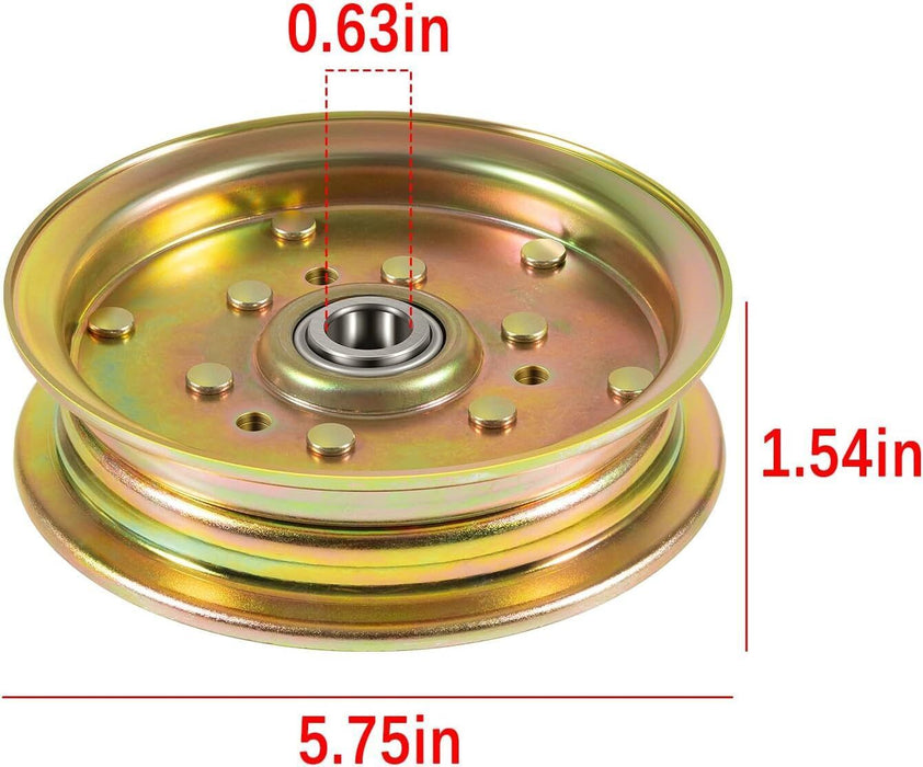 DURAFORCE 88663 Finish Mower Idler Pulley for Bush Hog 5-3/4" Diameter & Zero Turn Mowers